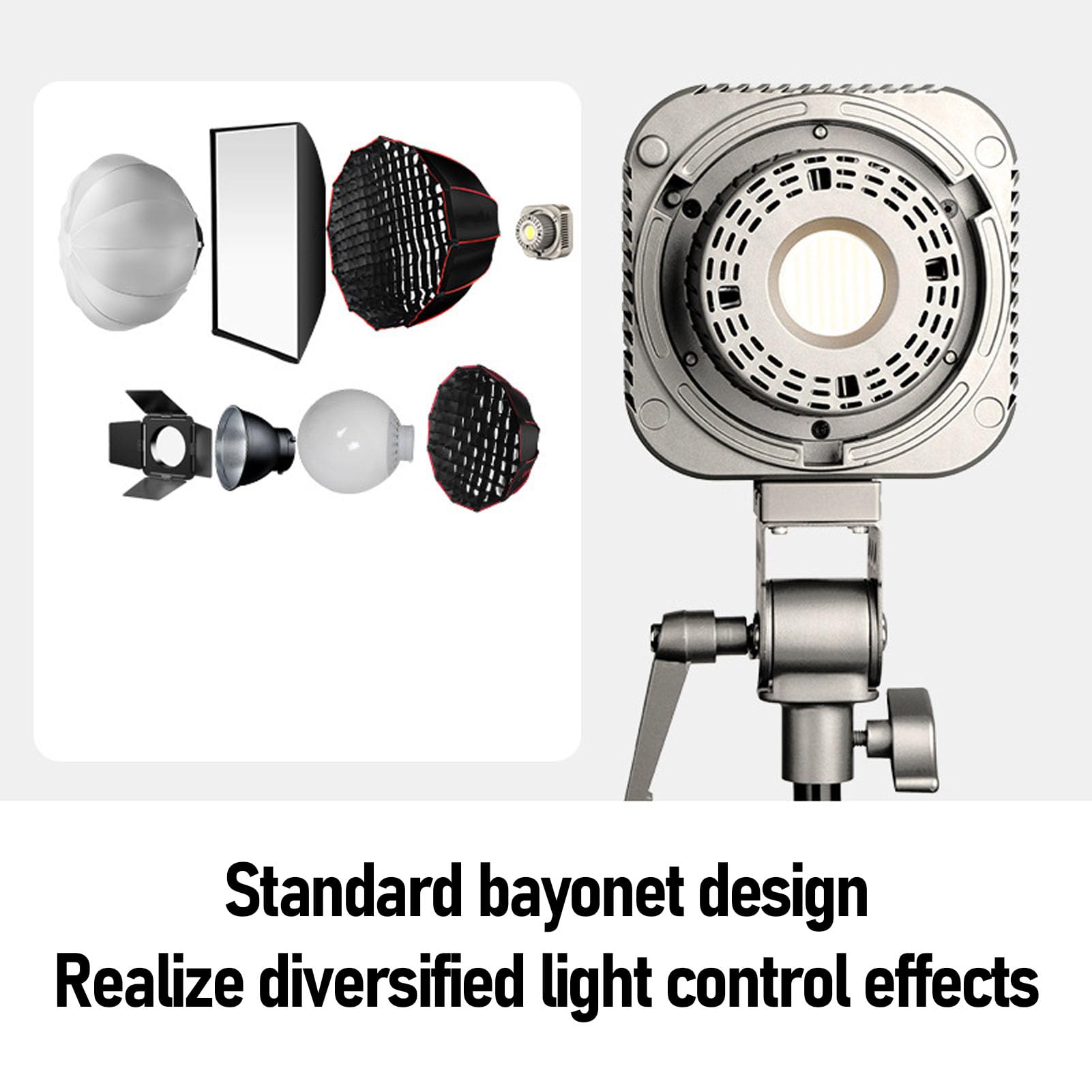 Cuifati Światło Wypełniające RGB o Mocy 100 W, Wideo LED o Wysokiej Jasności 3000–6500 K z CRI 97+, 17 Trybów FX do Fotografii Studio Wideo ślubne, Kontrola Aplikacji i Interfejs Podwójnego Zasilania
