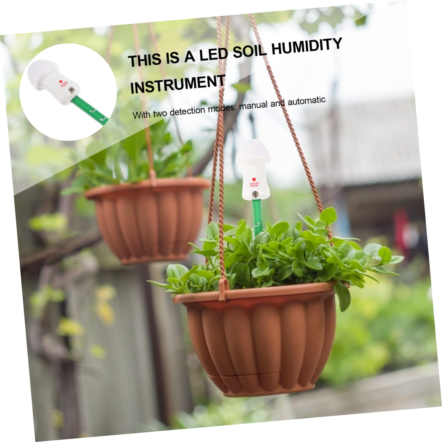BESTonZON 3 Piezas Medidor de de Suelo Forma de con Luz LED Sensor de para Plantas y Jardín de Usar para Regalar
