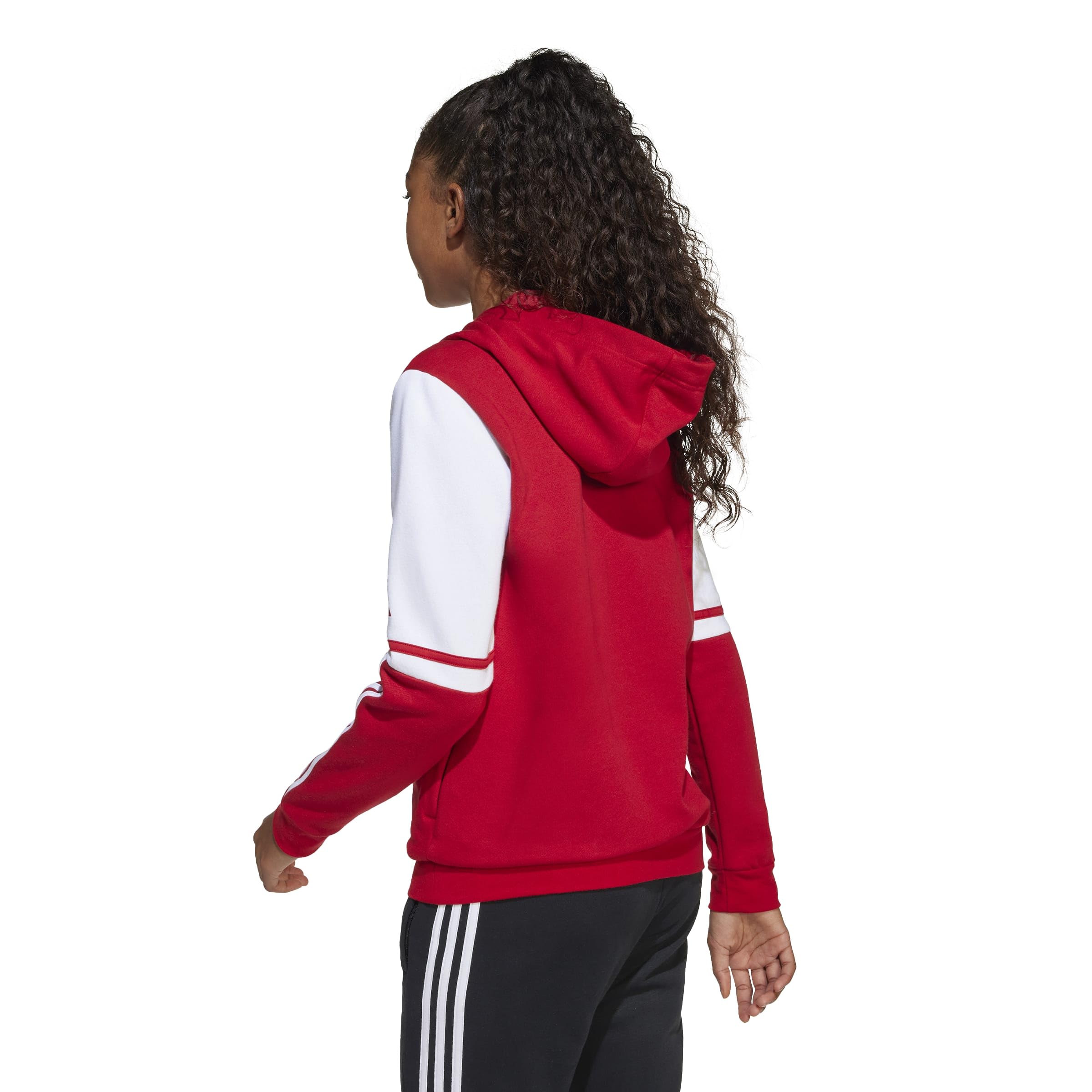 adidas Uniseks - dzieci Squadra25 Sweat Hoody Kids Sweatshirt, team power red 2/white, 5-6 Years