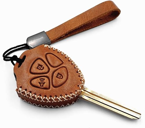 Funda de cuero para llavero inteligente con 3 botones para HYQ12BBY Toyota 4Runner Corolla Matrix RAV4 Venza Yaris Scion iQ tC xB xD Pontiac Vibe