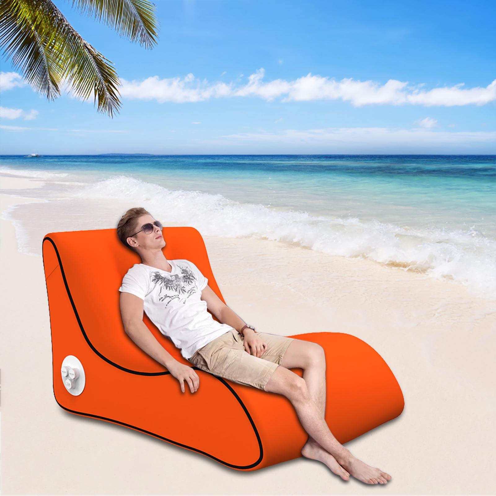 Canapé Gonflable Topyond - Léger, Imperméable - Pour Plage, Piscine, Camping - Installation Facile