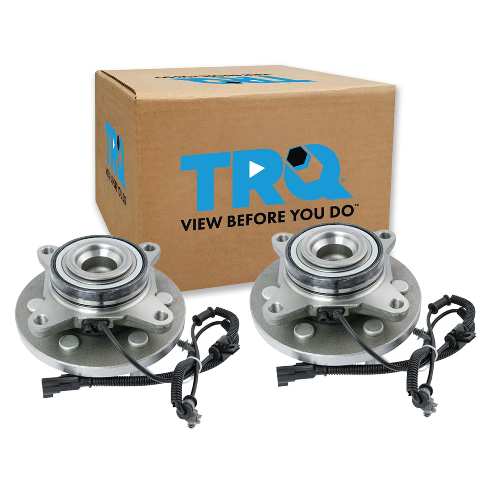 TRQ Front Driver and Passenger Side Wheel Bearing and Hub Assembly Set 2