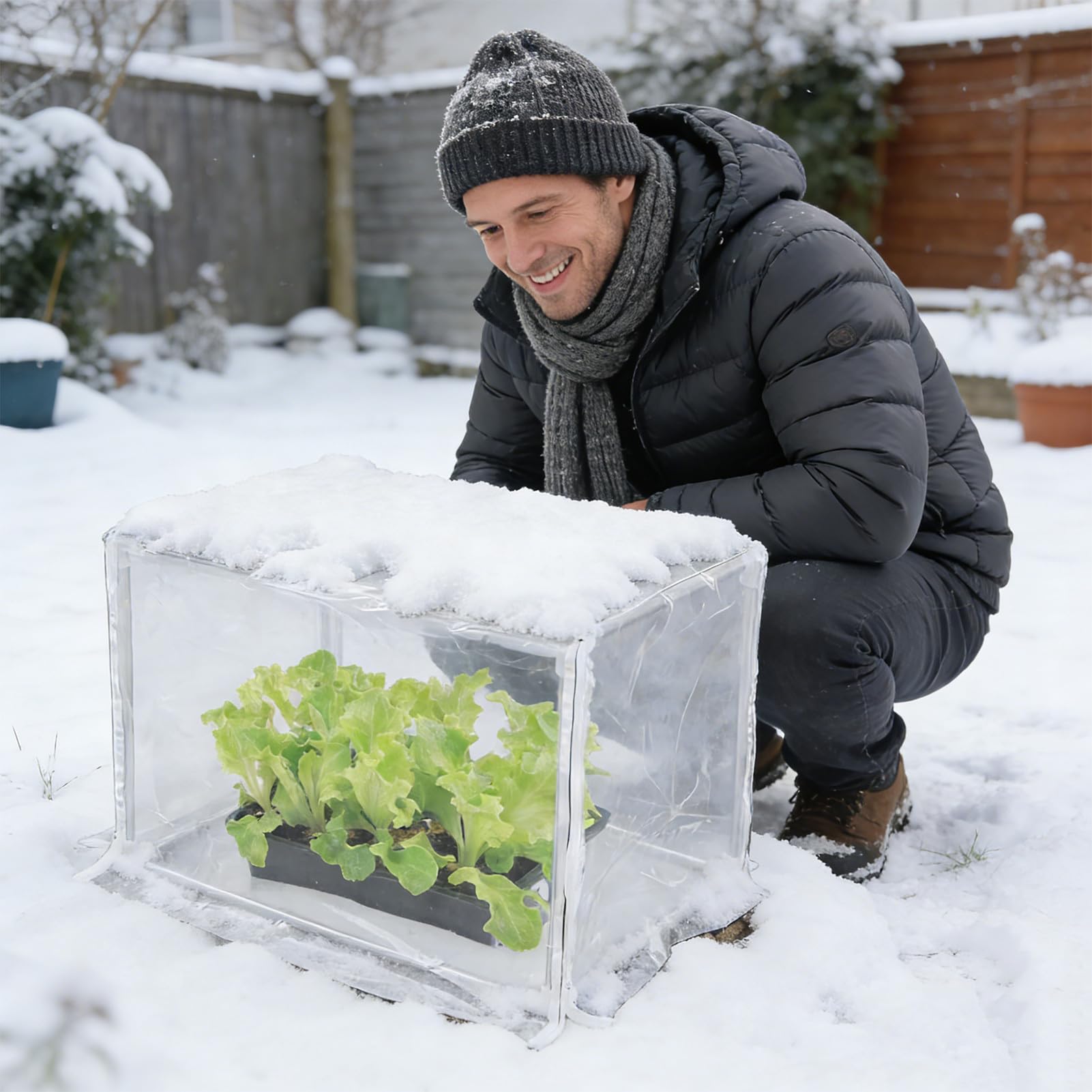 Mini Szklarnia 60x30x30 cm Namiot Roślinny | Przezroczysta Szklarnia Na Stół Do Uprawy Wewnętrznej Na Stół Balkon Ogród Taras Patio Zimą Dla Kwiatów Na Werandzie I Przy