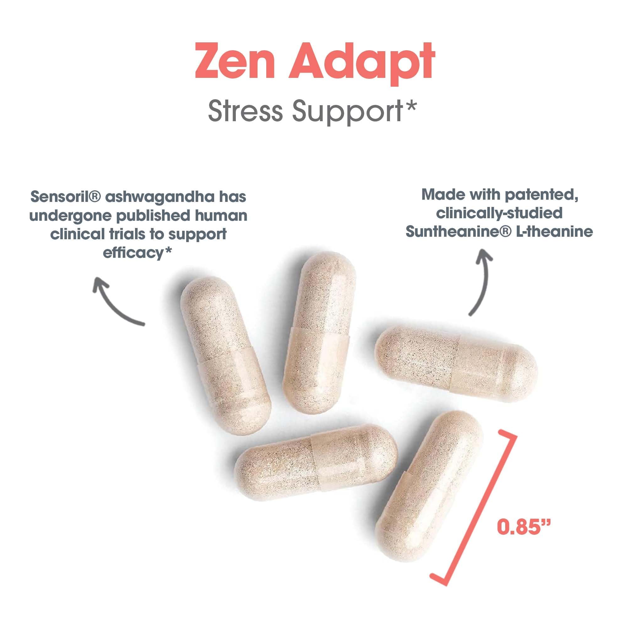 Allergy Research Group ARG Zen Adapt L-Theanine GABA Formula, 60 Capsules — Amazon image 5