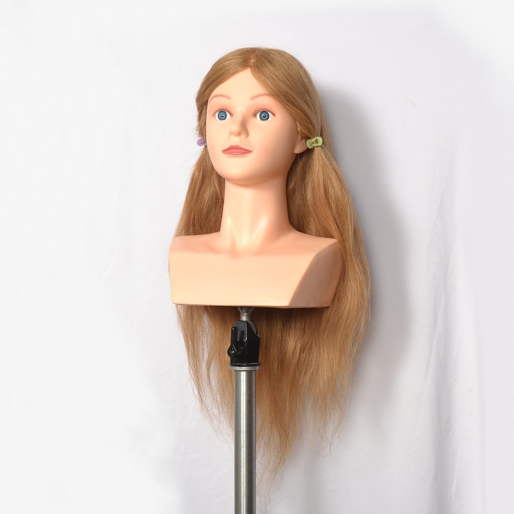 Image secondaire de yiliusu Tête à coiffer 100 % cheveux naturels 56 cm