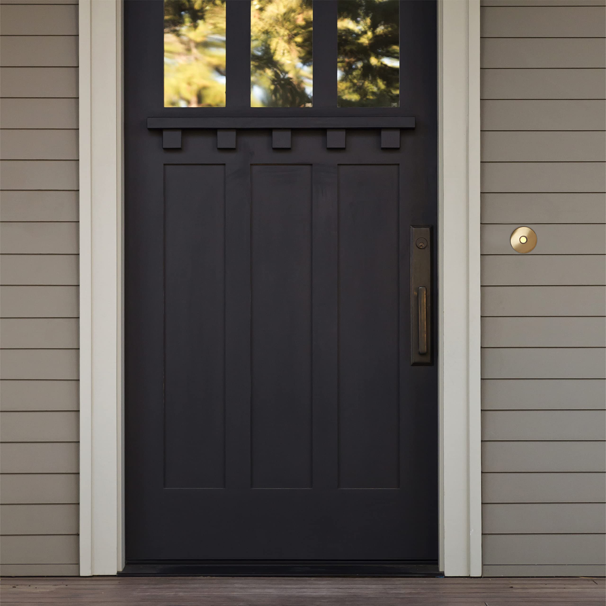 Lighted Doorbell Button - Brass -10