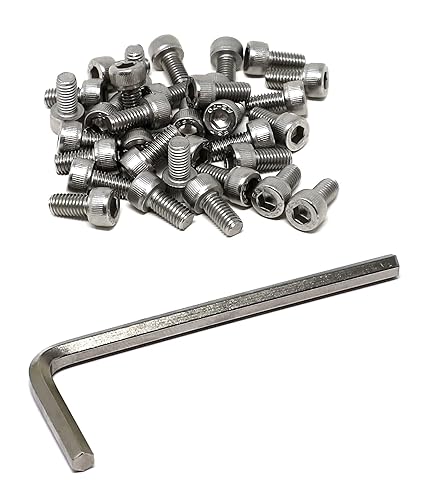 Miniatura 228 de iexcell 25 piezas M4 x 60/65/70/75/3.150 in paso de rosca 0.028 in acero inoxidable 304 cabeza hexagonal Tornillos Tornillos surtido Kit