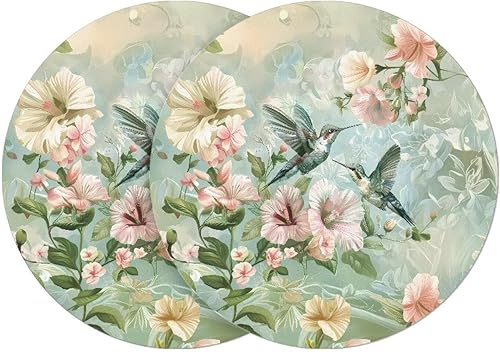 Miniatura 11 de Juego de 6 manteles individuales redondos resistentes al calor de mármol dorado de 15 pulgadas para decoración de mesa de comedor resistente al