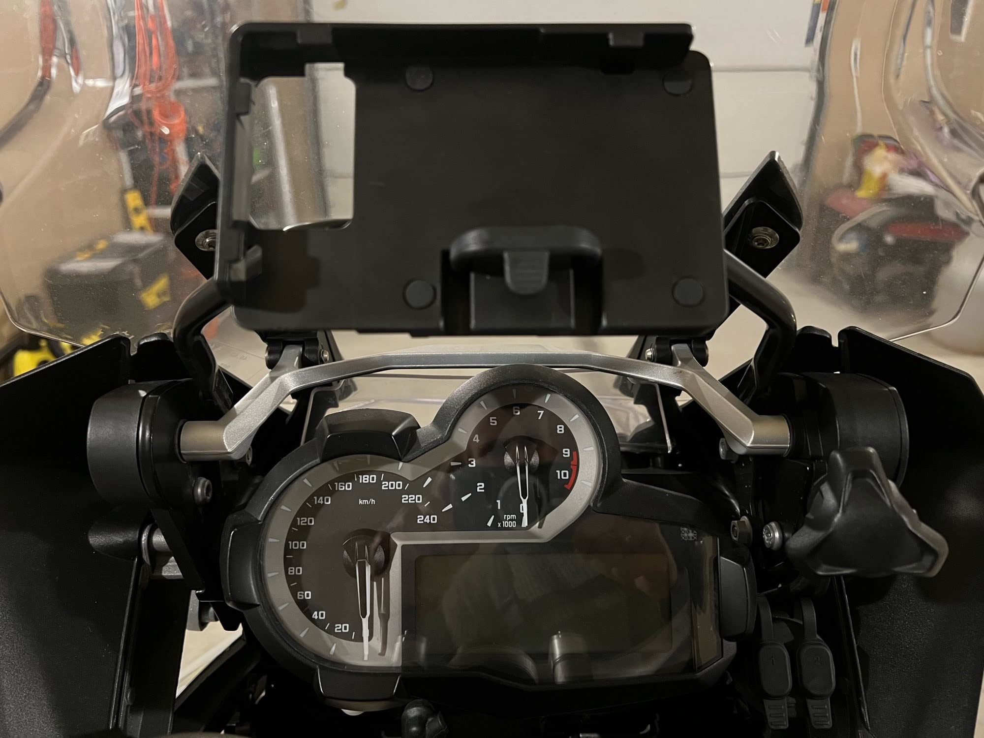 Stojak Na Motocykl Uchwyt Na Telefon Komórkowy GPS Płyta Montażowa Dla B&MW Dla F750GS Dla F 750 GS Uchwyt Na Telefon Komórkowy Uchwyt do nawigacji na telefon motocykla(Wireless charger)