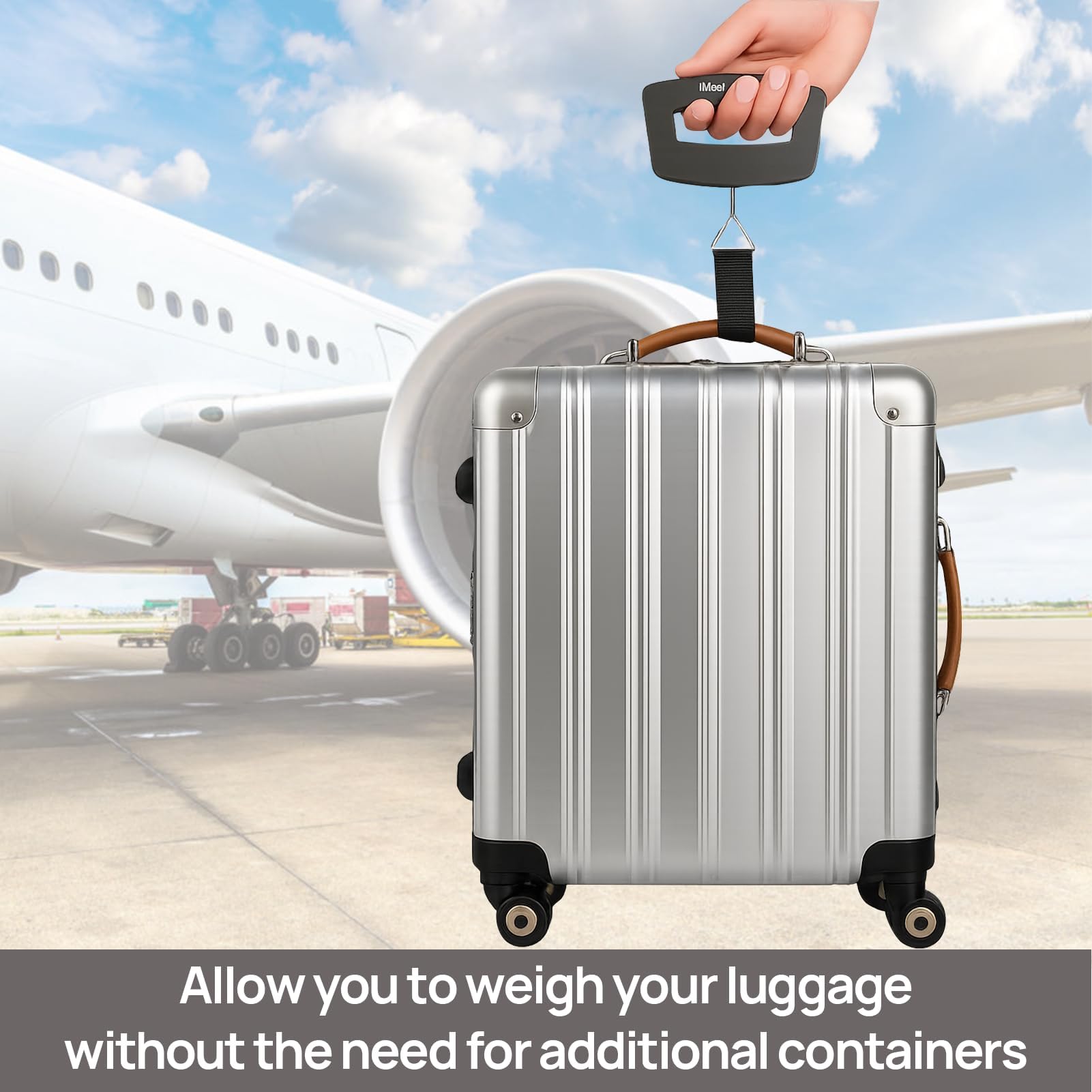 1 Pièce Balance Bagage Voyage pour Pese Bagages de Voyage, Balance Valise Portable avec Écran LCD, Fonction Tare - Pese Électronique - Compact - Parfait pour Tourisme