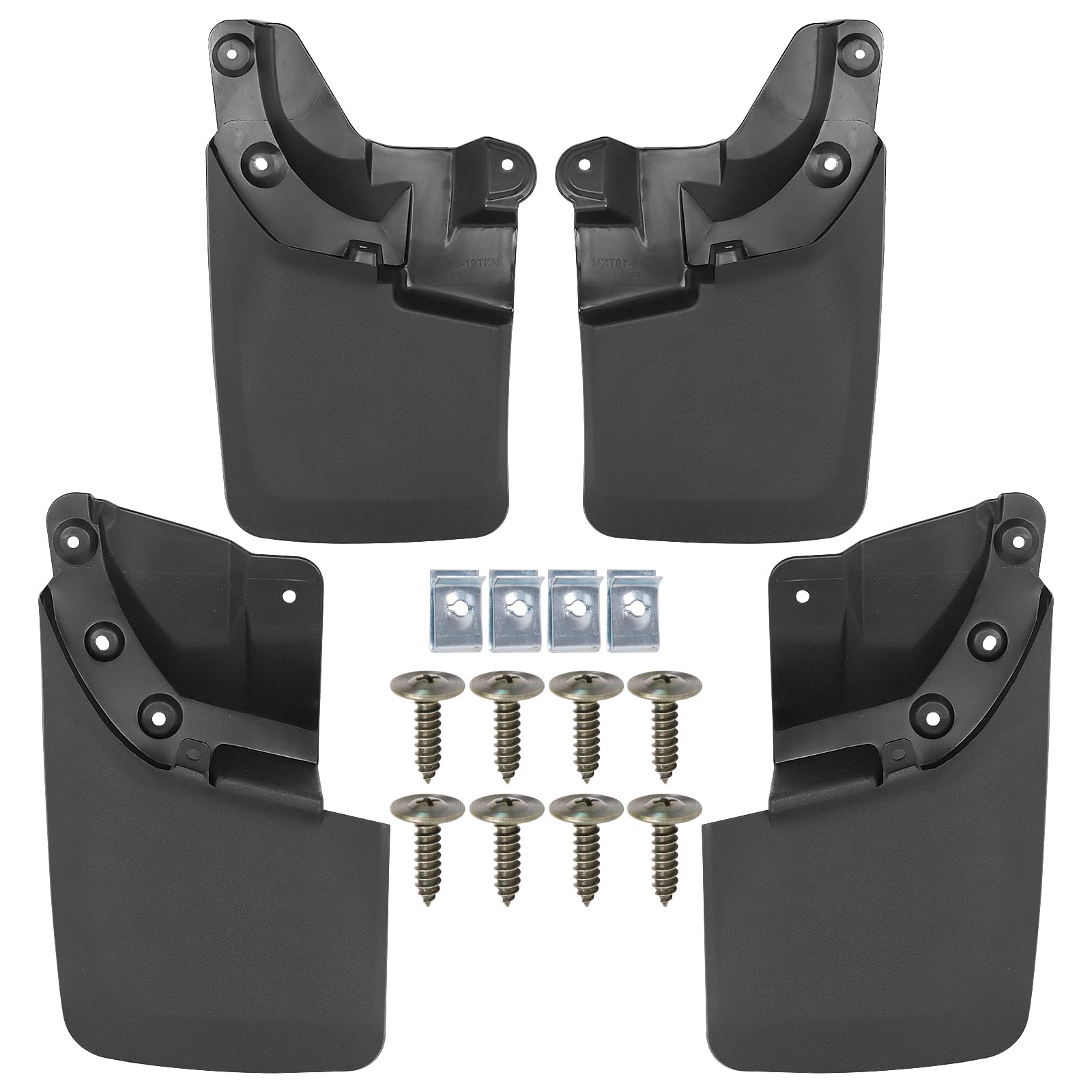 4 PCS Mud Flaps for Toyota Tacoma 2016-2022 Mud Flaps Splash Guards Tire Protector, No Drilling Required Mudguard Included Bolts