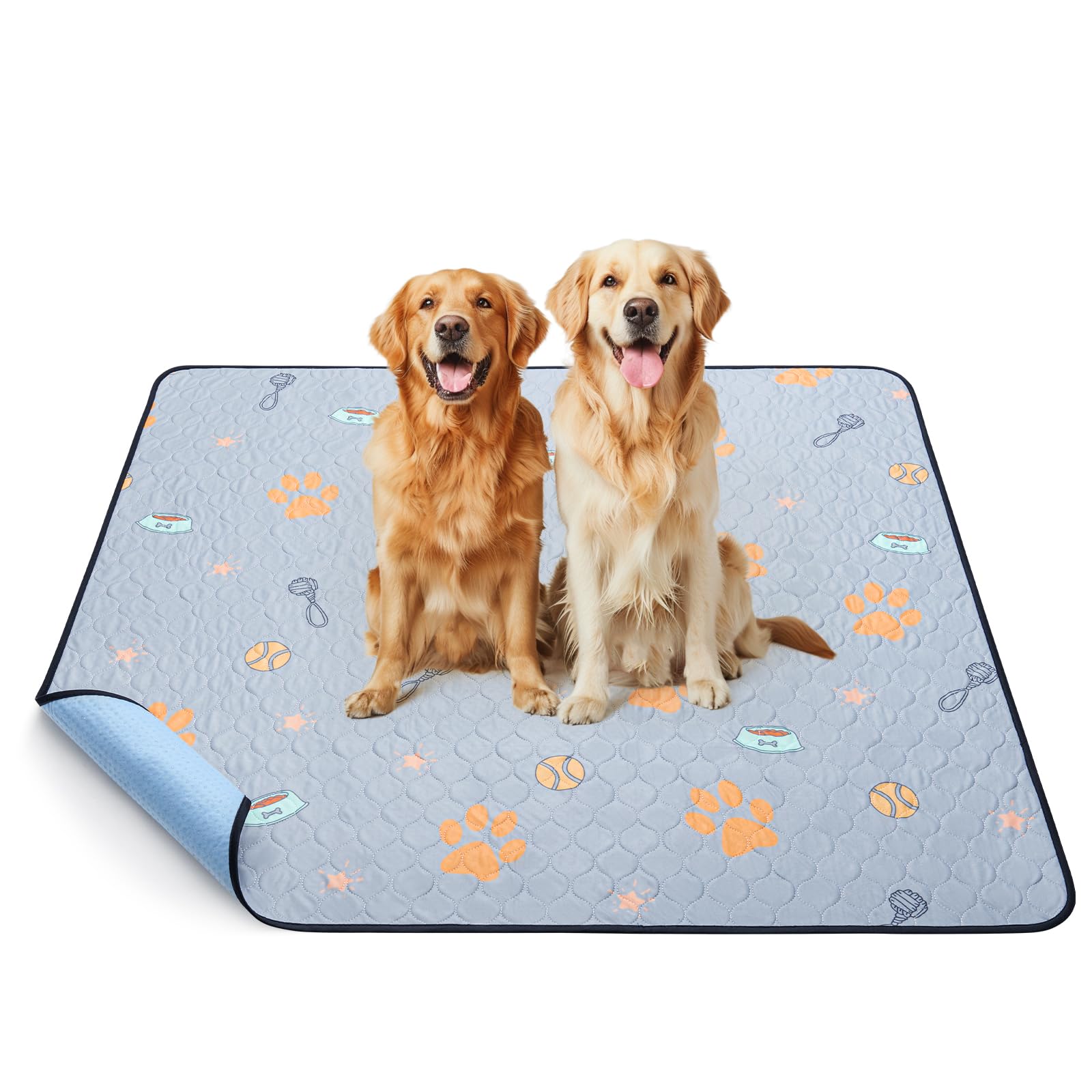 Wiederverwendbare Welpenunterlagen, 1er Pack super saugfähige PIPI Matten für Hunde, rutschfeste Hundetrainingspads für Sofas, Hundelaufställe oder Autositze