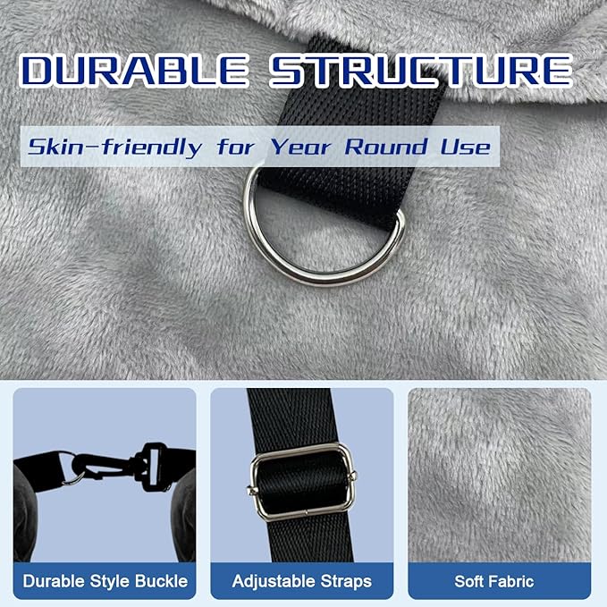 Set 2 Almohadas Viaje Terciopelo Rellenables Ajustables miniatura 6