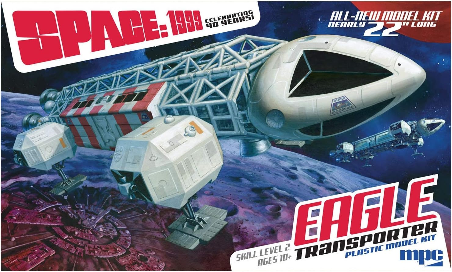 MPC Space 1999 Eagle Transporter 1:48 Scale Film Studio Model Kit Replica (MPC825)