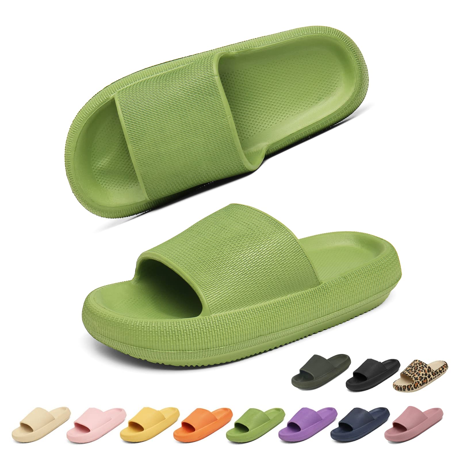 Geweo Ciabatte Nuvola Donna Uomo Comode Pantofole da Casa EVA Super Morbide Ciabatte Piscina Doccia Antiscivolo Slippers Asciugatura Rapida Sandali da Mare con Fibbie Regolabili Unisex