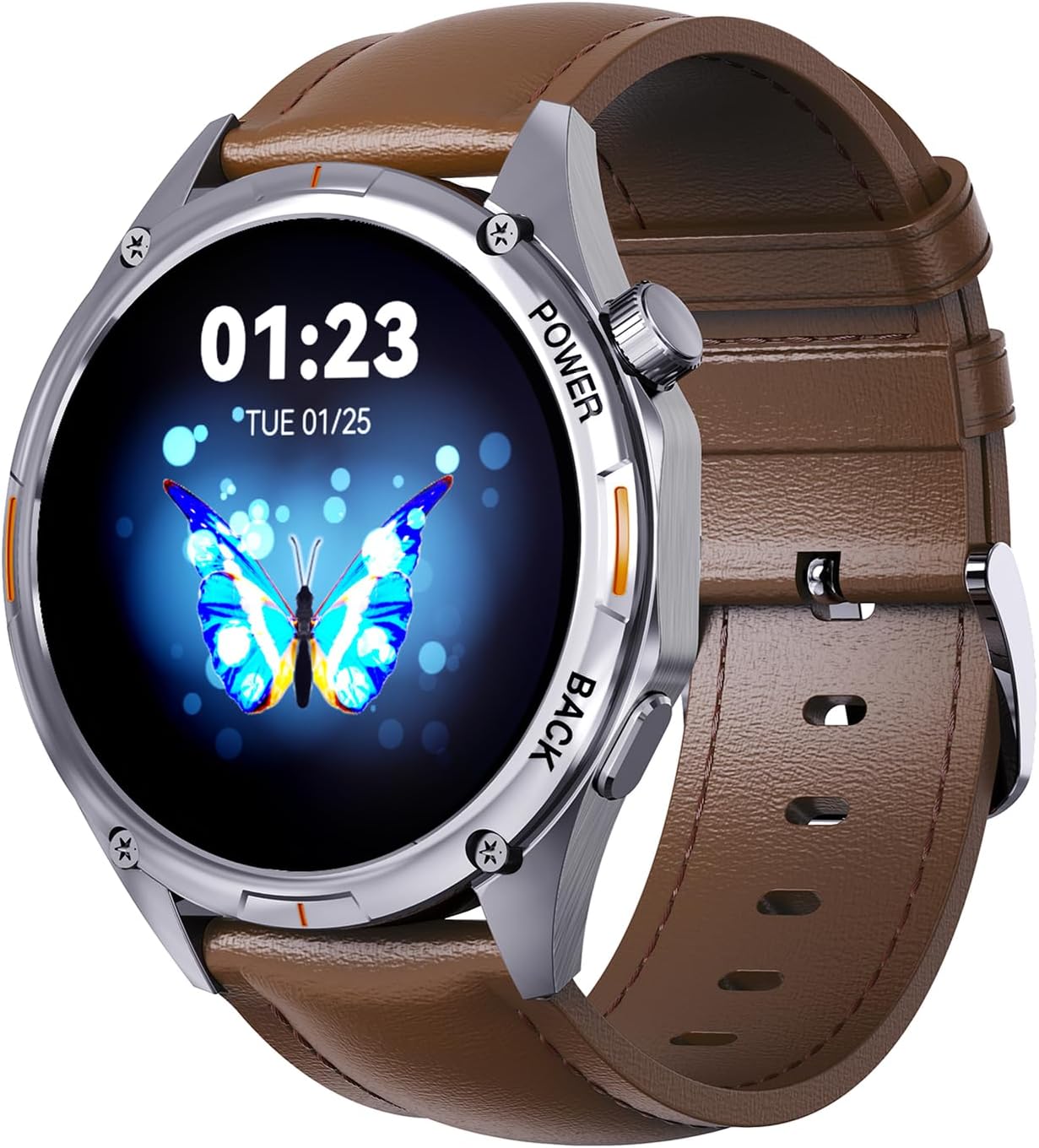 Military Smart Watch for Men Fitness Watch with Multiple Sport Modes Pedometer Calorie Heart Rate Monitor Sleep Monitor IP68 Waterproof Flashlight for Android iOS