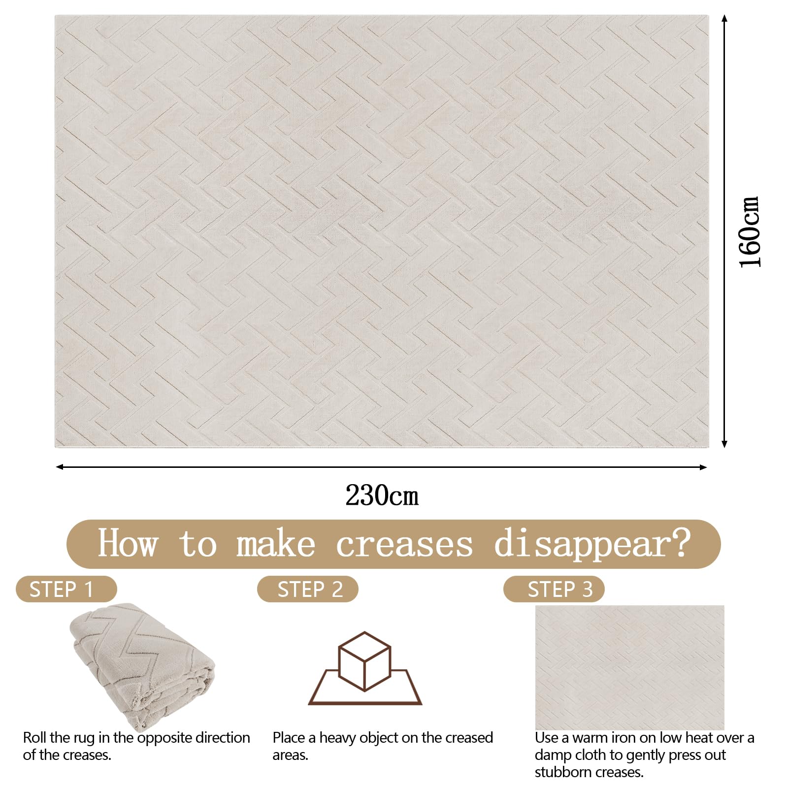 Famibay Tappeto Salotto 160x230 Bianco Moderno Grande Tappeto Lavabile In Lavatrice Pelo Corto Morbido Antiscivolo Tappeti Soggiorno Camera Da Letto Sala Pranzo Arredamento Casa