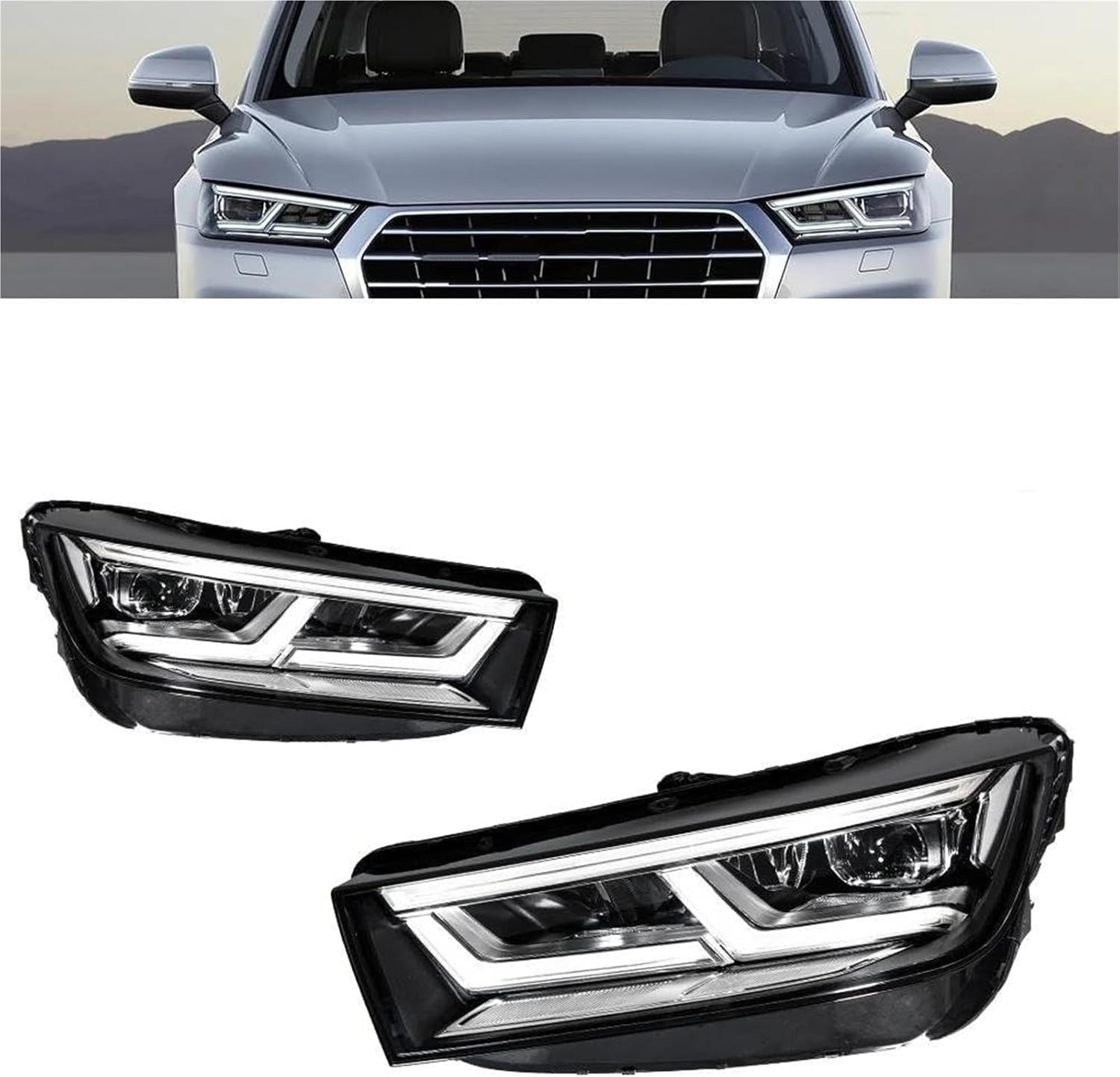 ヘッドライトアセンブリ Q5 2018 2019 2020用ヘッドライトデイタイム