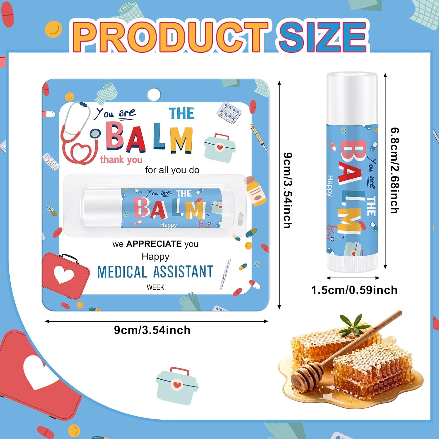 Batiyeer 12 Sets Medical Assistant Week Lip Balm You Are the Balm Gifts image 2