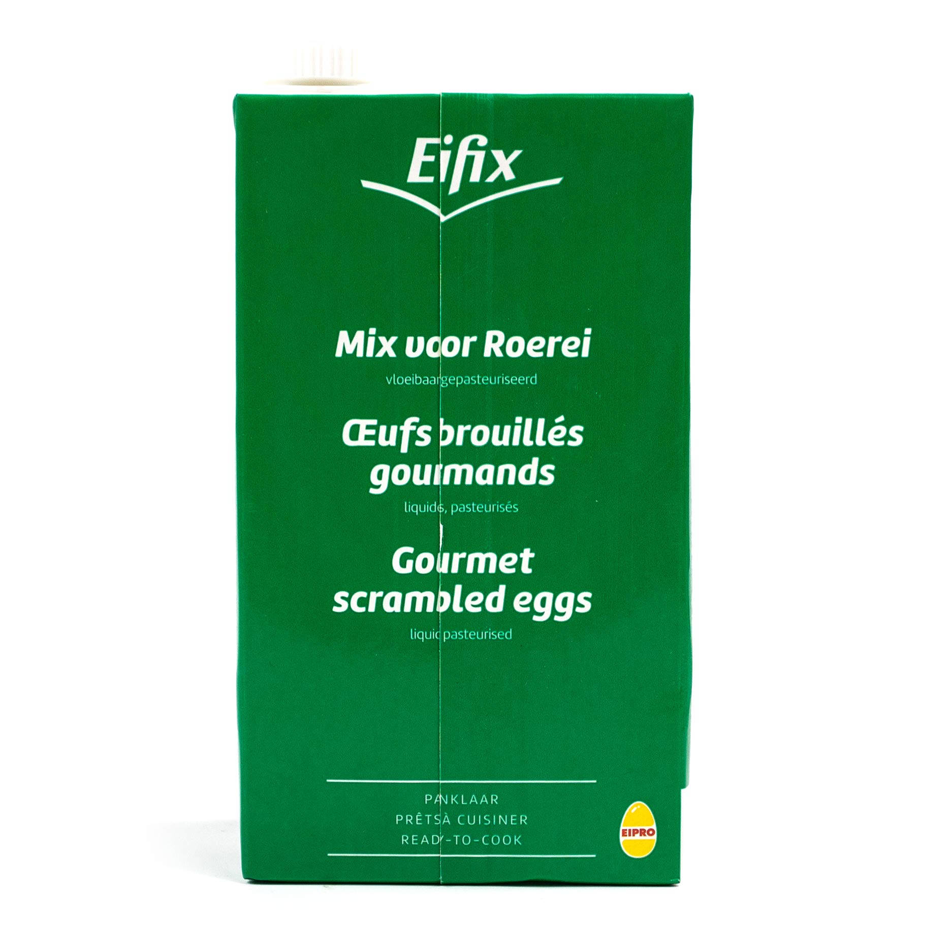 Eifix - 5er Pack Schlemmer Rührei pfannenfertig 1 kg Packung - Eipro Vollei flüssig lecker gewürzt mit bester Sahne (pasteurisiert)