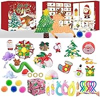 Vista 1 de Calendarios de Adviento 2022, calendario de cuenta regresiva de Navidad, calendarios de Adviento de 24 días, regalos de fiesta de Navidad