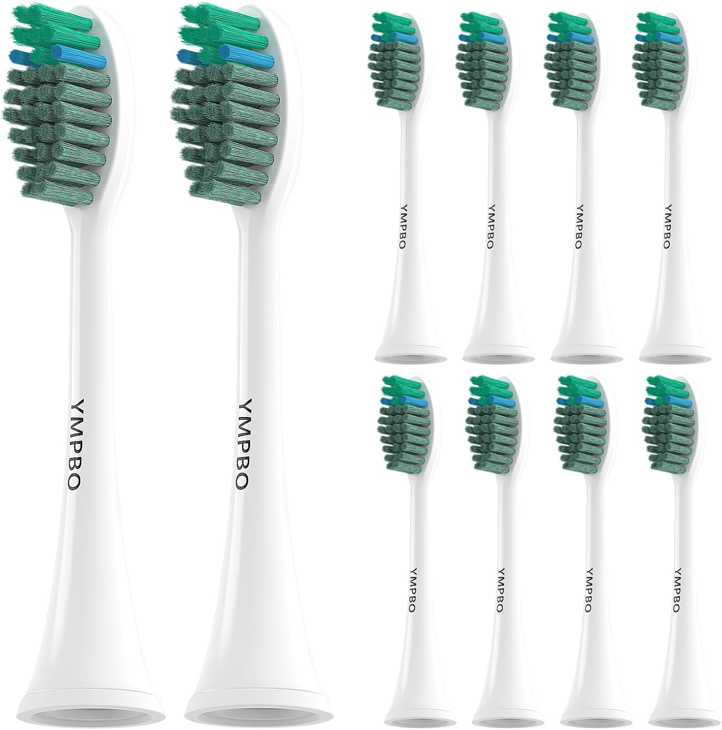 Product image of 10 Pack Toothbrush Replacement Heads Compatible with TAO Clean Sonic Toothbrush Adults, Tooth Brush Head Toothbrush Heads Refill, Medium Bristles, Whitening