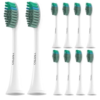 10 Pack Toothbrush Replacement Heads Compatible with TAO Clean Sonic Toothbrush Adults, Tooth Brush Head Toothbrush Heads Refill, Medium Bristles, Whitening - Amazon product rated Grade B