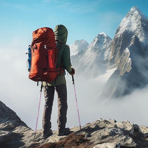 Miniatura 7 de COVACURE Hiking Poles - Aluminum Alloy 7075 Trekking Poles Collapsible with Telescopic,Lightweight & Foldable Collapsible Hiking Gear for Climbing,