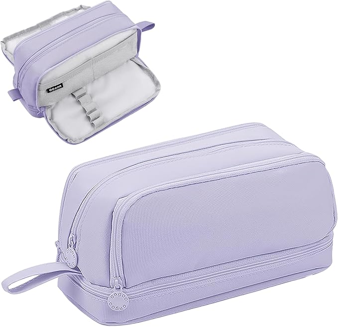 WEMATE Large Pencil Case Aesthetic,Big Capacity Canvas Pencil Pouch With Zipper, Pencil Case For - View #10