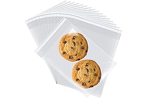 4x6" Cellophane Bags - 300 Pack Sealing Plastic Bags for Small Product Packaging