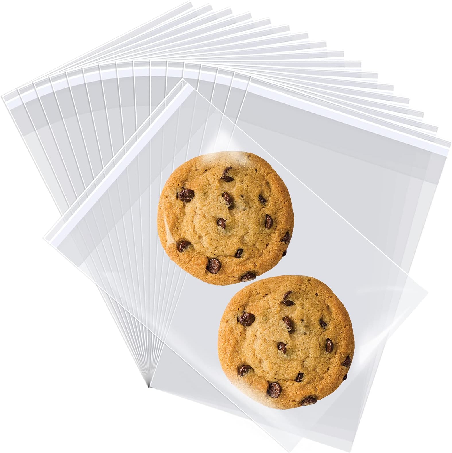 Amazon.com: Borningfire 200 Pcs 4"x5" Clear Resealable Cellophane Bags ...