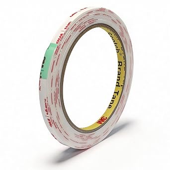 3M VHB Double Sided Mounting Tape Heavy Duty Made of 4950 1/4"10 Ft White Waterproof Foam Tape Strong Adhesive Strip Tape for Automotive Trim Insulation Strip Office Home Decor