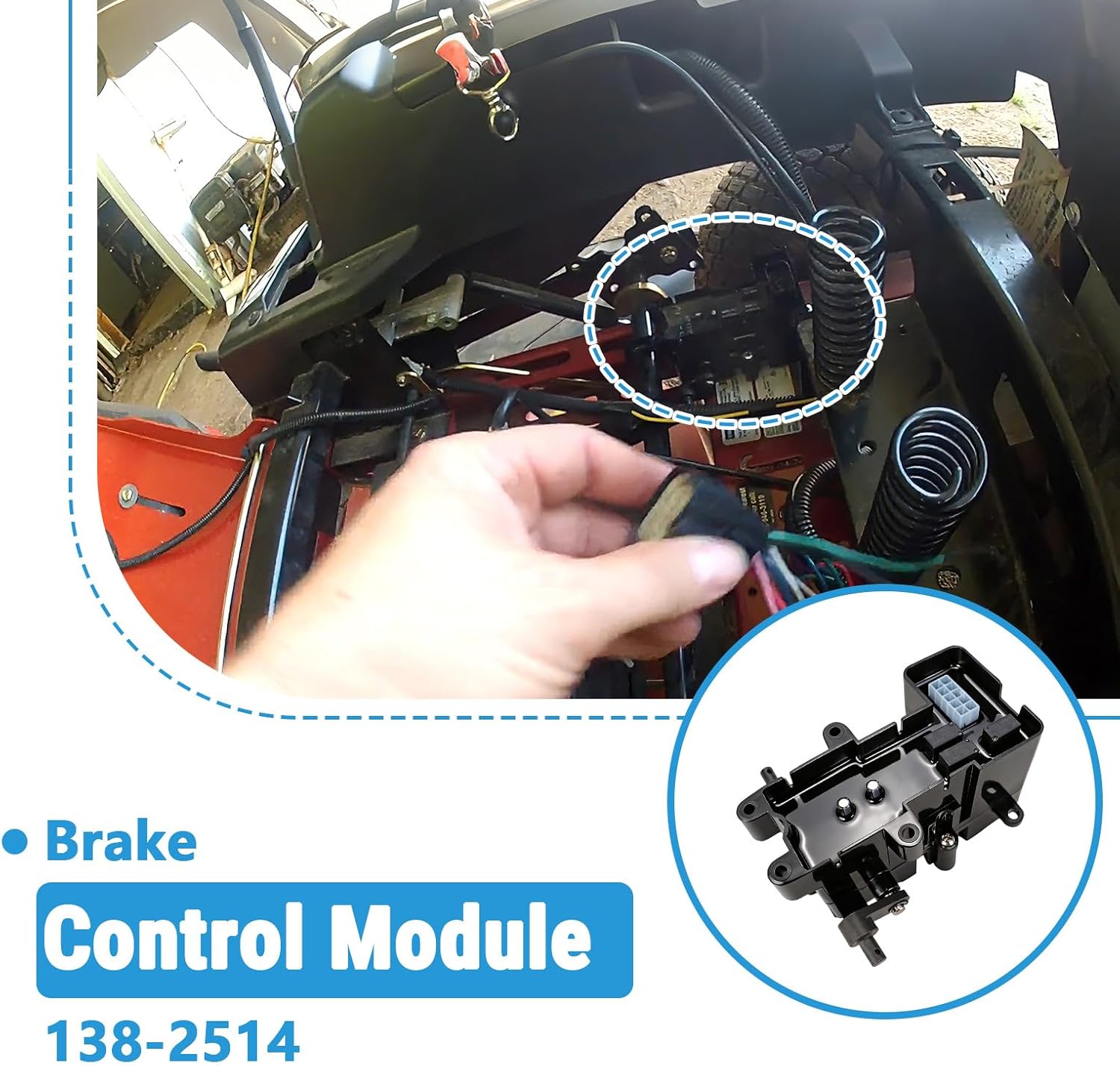 Brake Box Assembly Brake Control Module Compatible with Toro TimeCutter Exmark Quest E S Series Lawn Mowers Replaces 138-2514