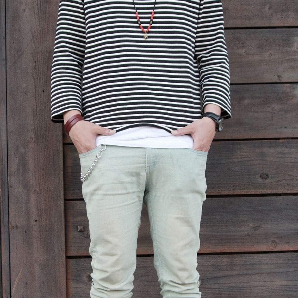 ショート ウォレット チェーン ボール大 シルバー ブラス（真鍮）