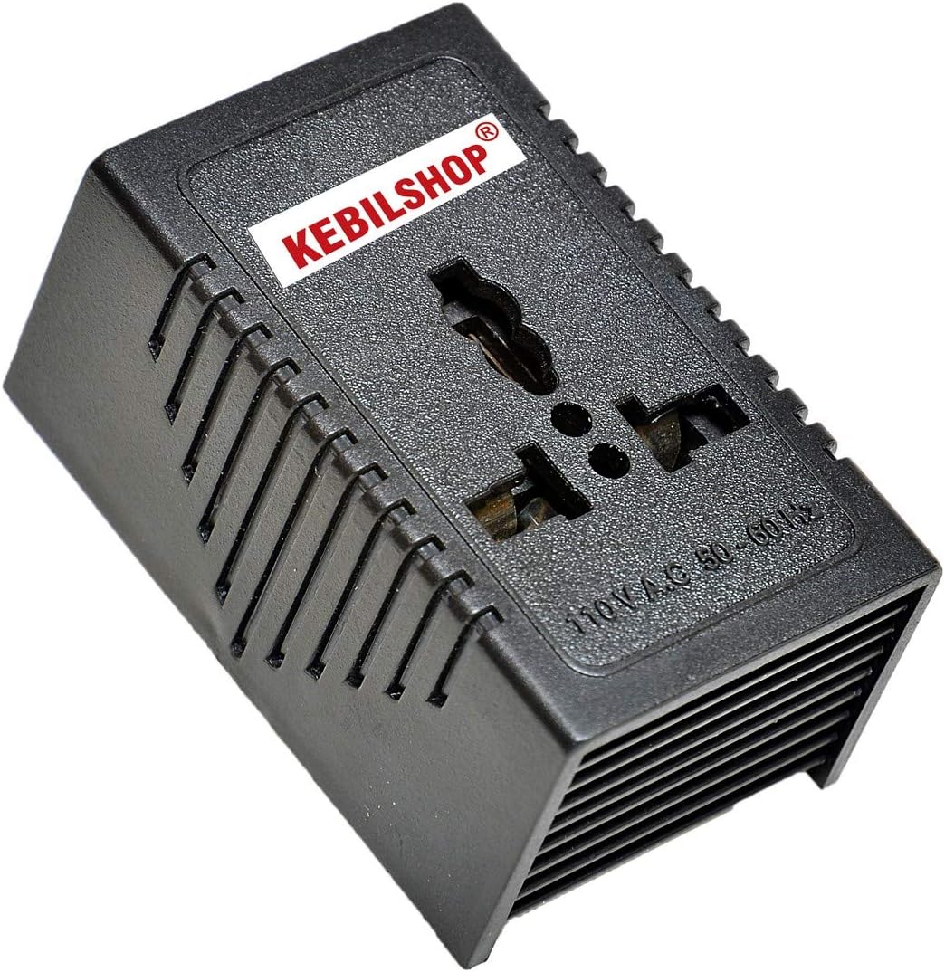 - KEBILSHOP 220 v to 110 v Stepdown Voltage Converter USA to India,1000 WATT,Platinum Body Universal 3 pin Input Plug.Only for Non-Heavy Products. (1000 Watt Black)