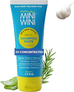 2 in 1 Waterless Shampoo and Conditioner Paste Strengthen Thinning Hair (~3.2 fl oz) | TSA-Friendly | Color Safe | In Tube | Travel and Daily Use | Normal to Oily Hair (3)