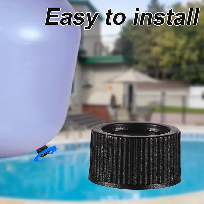 Tapón de drenaje para filtro de arena x2 con juntas, plástico, compatibilidad con filtros Hayward miniatura 4