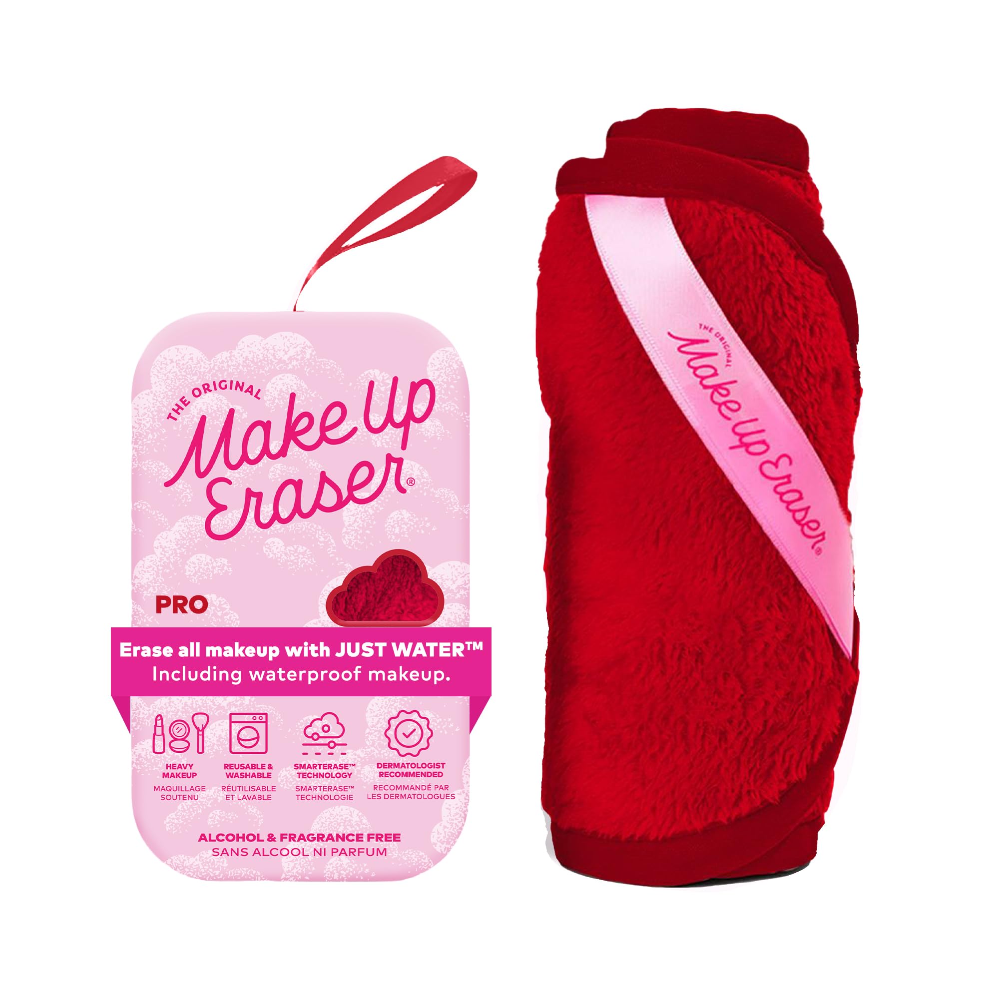 The Original MakeUp Eraser PRO, Effortlessly Remove All Makeup Using Only Water, Including Waterproof Mascara, Eyeliner, Foundation, Lipstick,