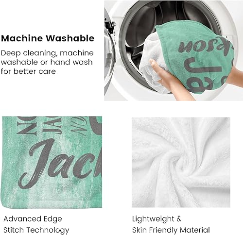 Vista 64 de Manta personalizada con texto, manta personalizada con nombre para madre, padre, adultos, amigos, amantes, perros, mascotas, manta de franela 01