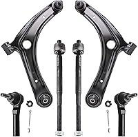 Vista 144 de Detroit Axle - Kit de extremo delantero para Chrysler 300 Dodge Charge 2011-2018 Challenger, 2 brazos de control traseros inferiores, 2 barras