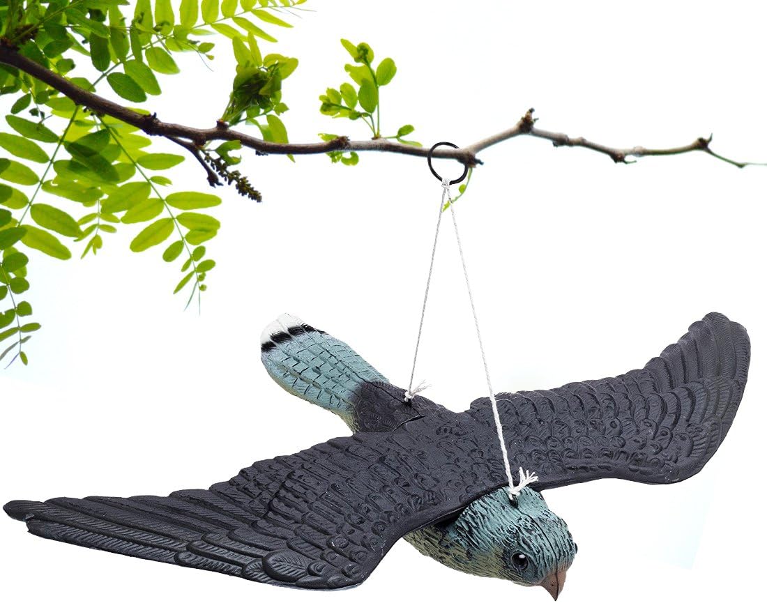 Premium Bird Repellent Fake Flying Hawk Decoy by BriteNway