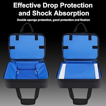 GDNasist Carrying Case Fit for PS5, Travel Thickened Protective Bag Compatible with Playstation 5 Console, Headset, PS5 Controller, Game Discs, and Gaming Accessories, All Black