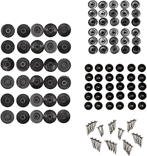 EZ Snap No-Drill Snap Fasteners Kit - Snap Kit for Exterior Shades, RV Skirting, and Boat Tops, Adhesive Studs, Caps, and Pins - DIY Professional Results with No Specialized Tools - 30pc Black Set