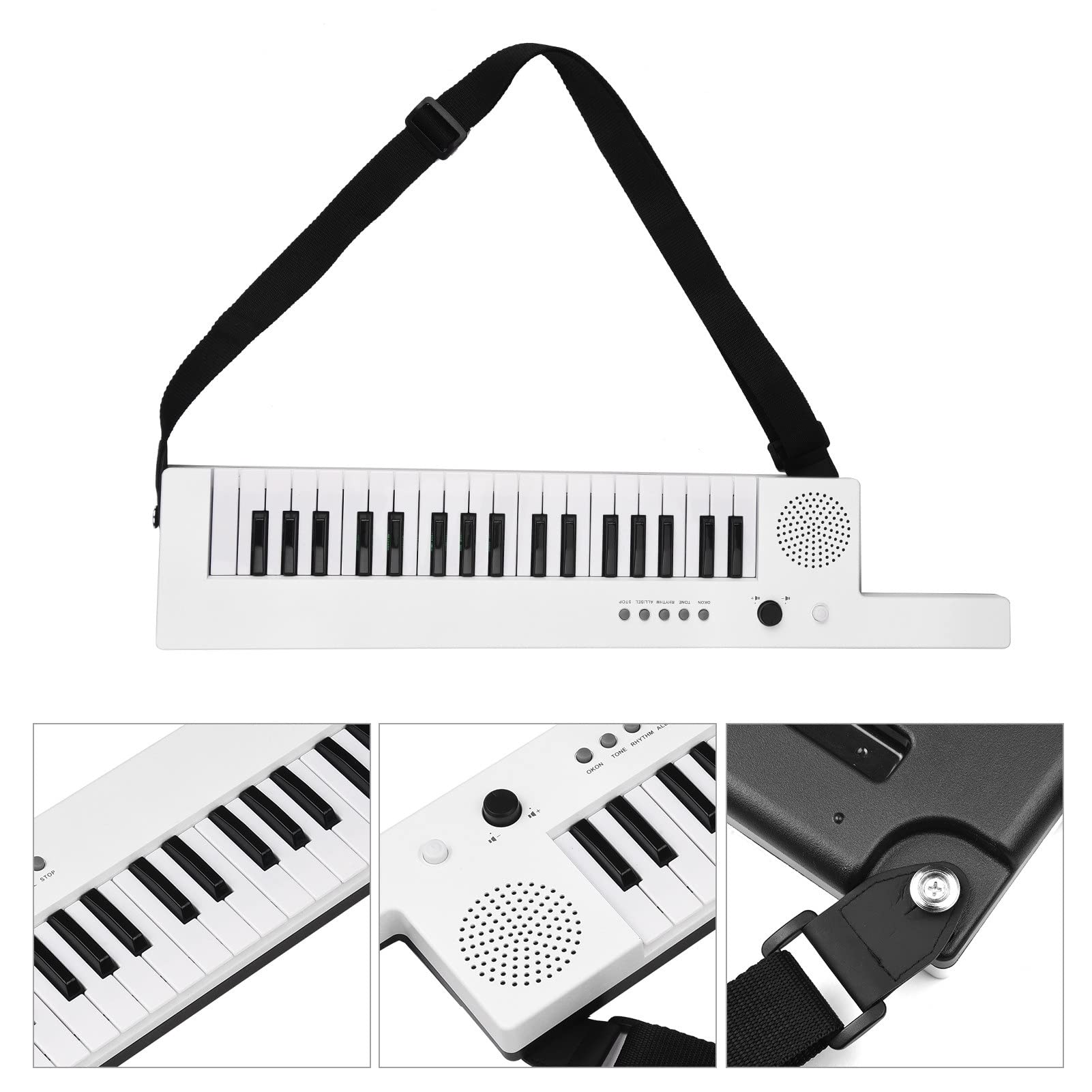 Tastiera Musicale Piano per Pianoforte Elettronico A 37 Tasti Piano Ricaricabile per Chitarra con Mini Strumenti per Tastiera per Pianoforte