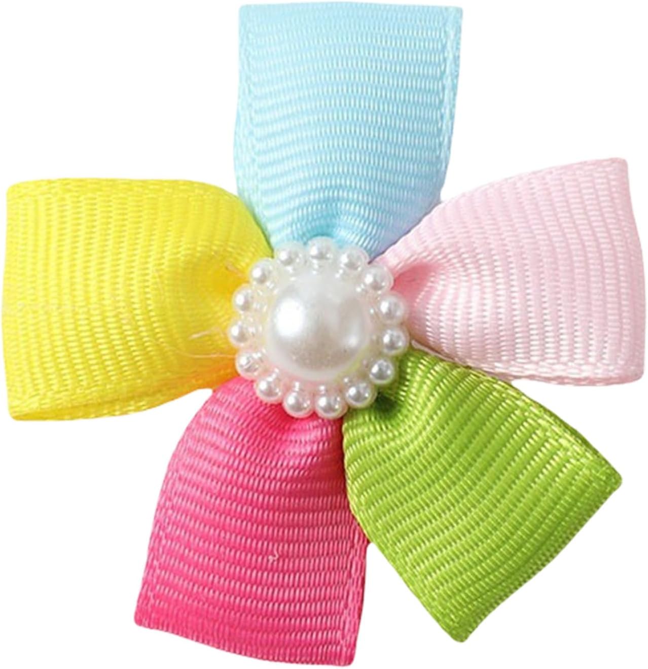 Colorful Pet Hair Pin Accessories for Small Dog Decorative Flower Hair Clip Gentle on Furs and Secure Wear Dog Hair Clip