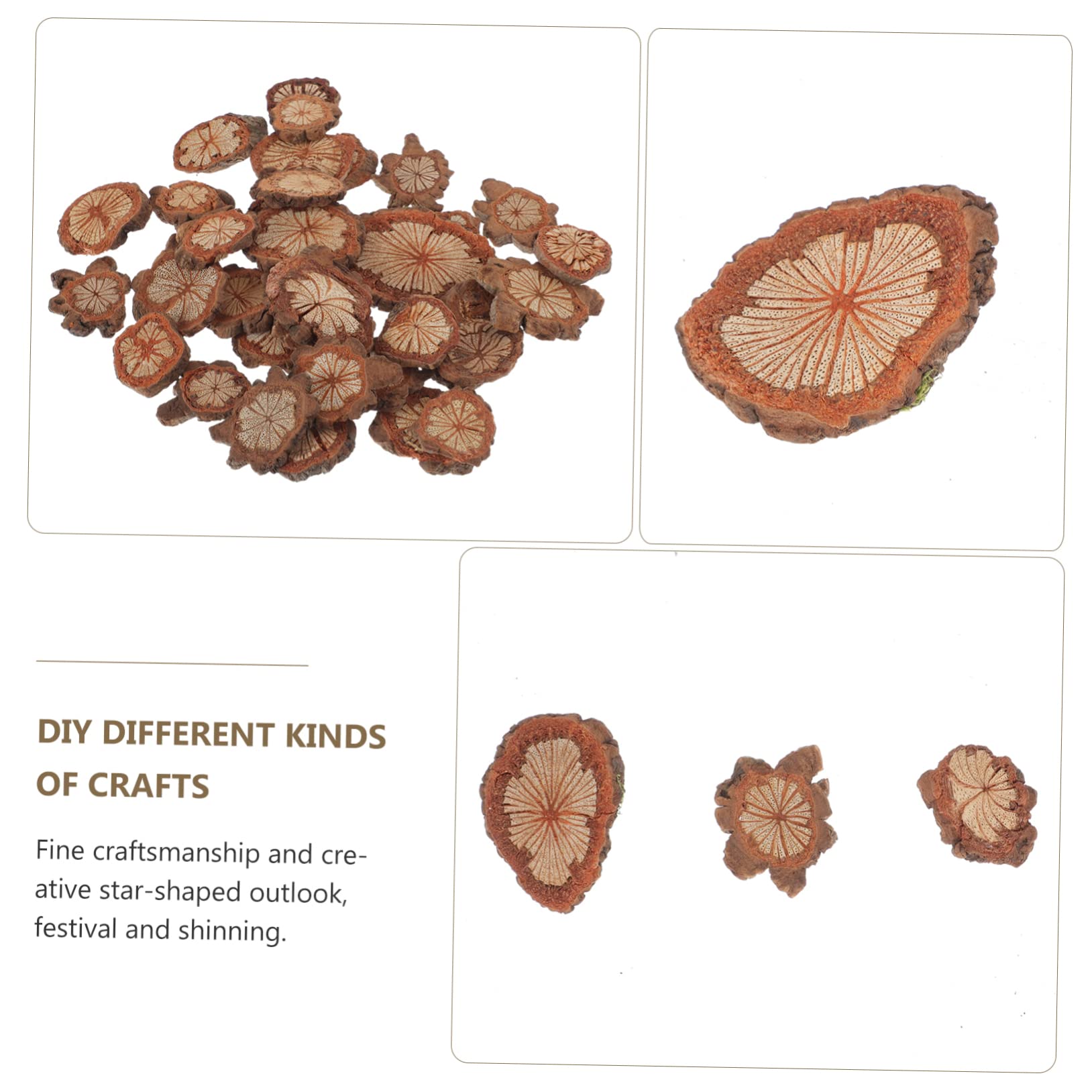 OHPHCALL DIY Craft Vine Wood Chip Garland 100g Home Decor Xmas Table Centerpiece