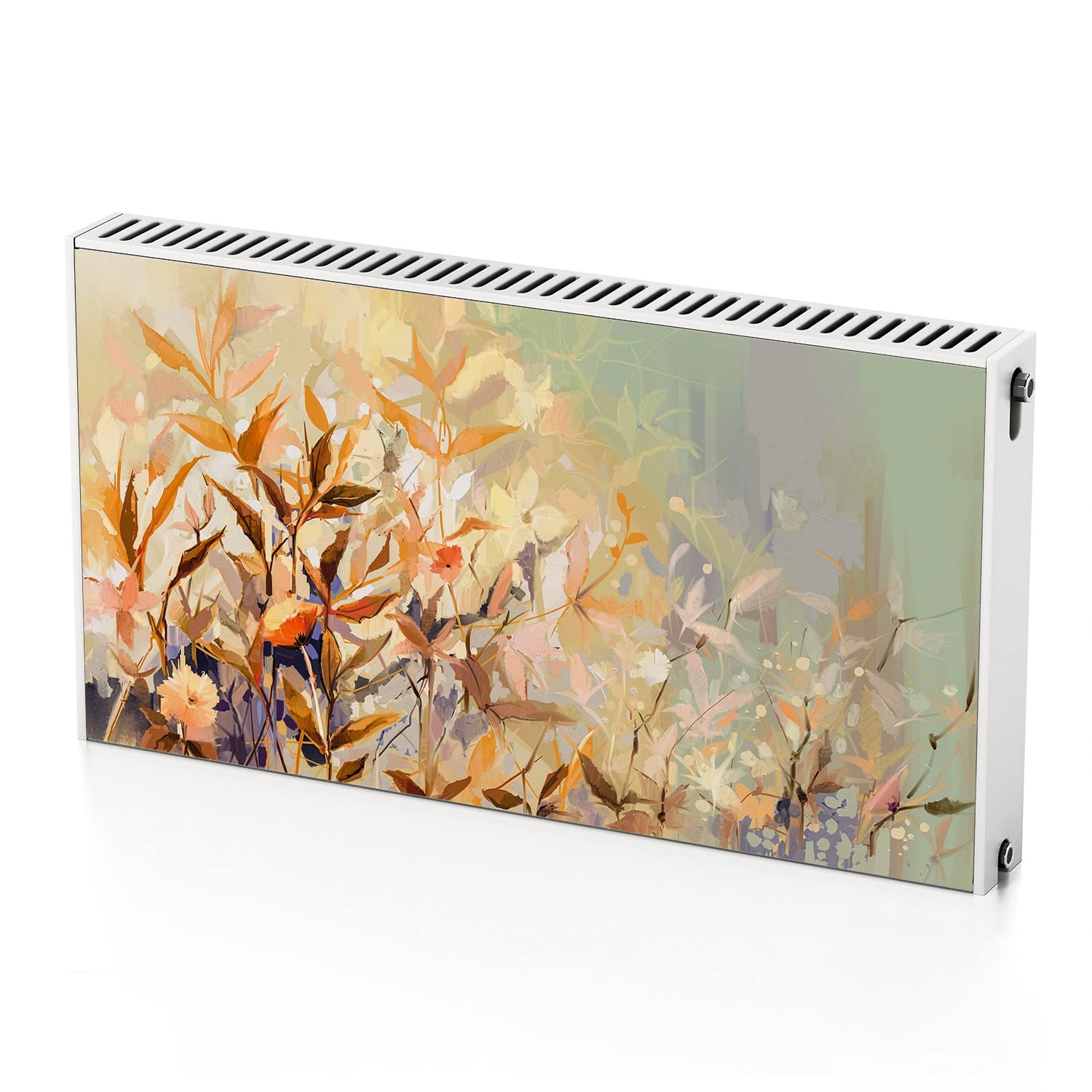 Tapis magnétique de radiateur 110x60 cm pour un salon ambiance automne