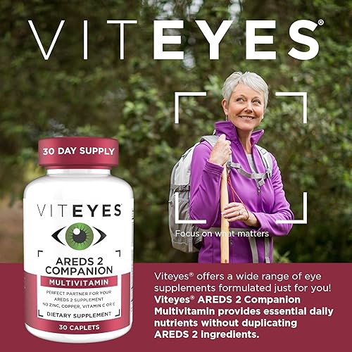 Miniatura 8 de Viteyes Classic AREDS 2 Suplemento multivitamínico complementario, fórmula multivitamínica integral para usuarios de AREDS 2, 90 cápsulas