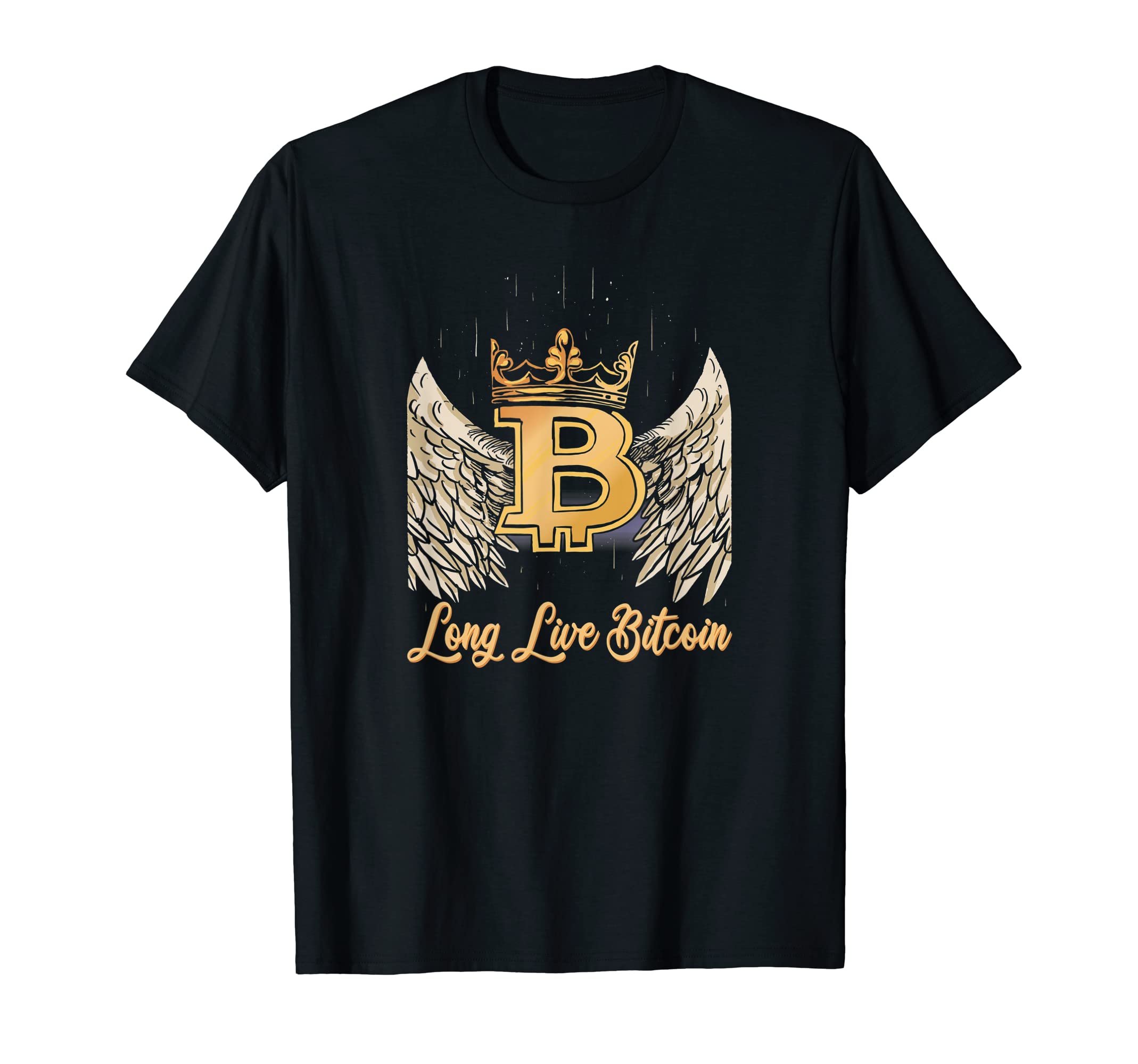 Amazon | ロングライブビットコイン - ビットコインエンジェルクラウン Tシャツ | Tシャツ・カットソー 通販
