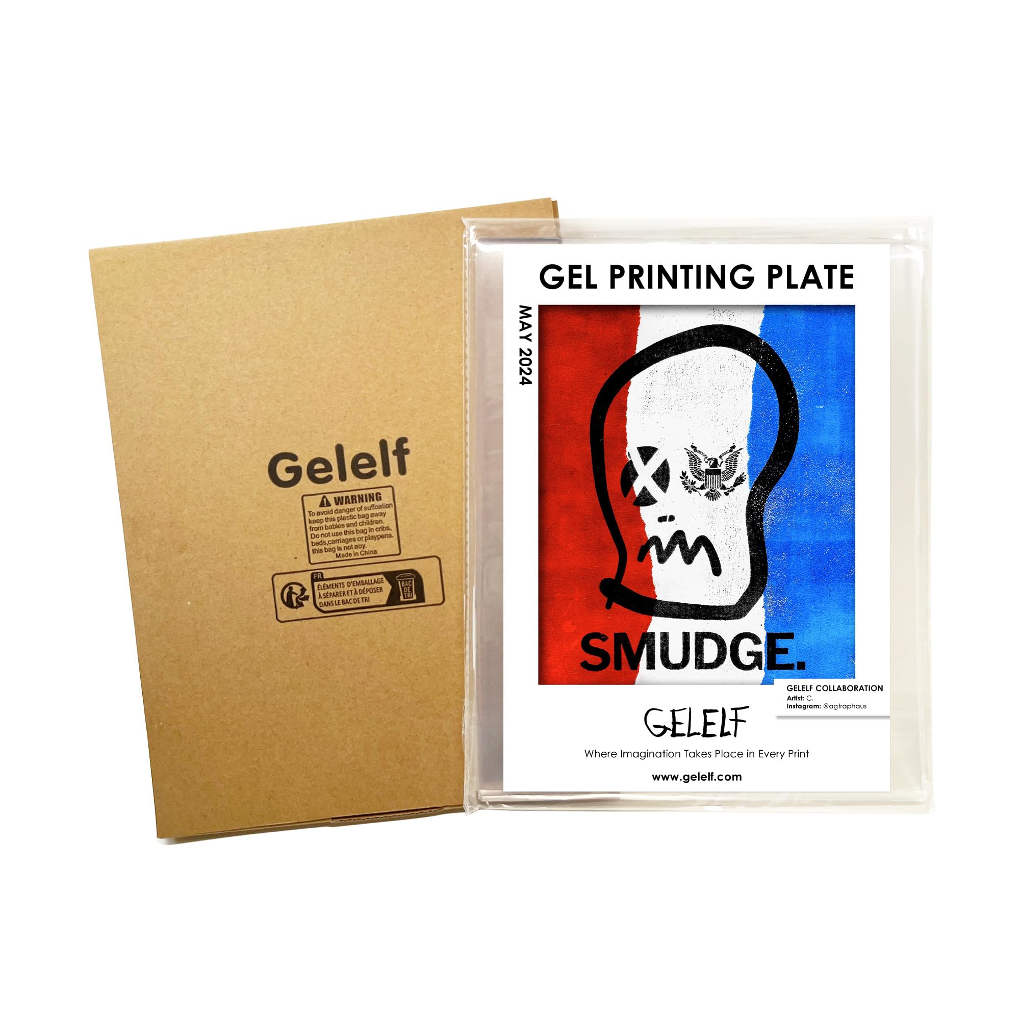 Plaque d'impression gel internationale A3 finie la peinture qui sèche trop vite